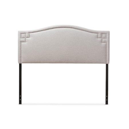 Baxton Studio Aubrey Modern Grayish Beige Upholstered Full Size Headboard 124-6853